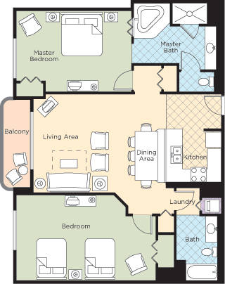 Ocean Walk Resort 2 Bedroom Deluxe 