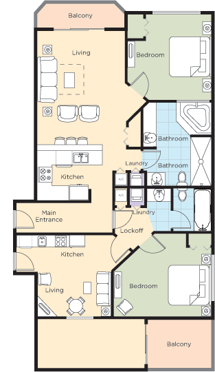 Ocean Walk Resort 3 Bedroom Condo