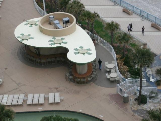 Ocean Walk  Pool - Cheerleaders Practicing for NCAA Championships